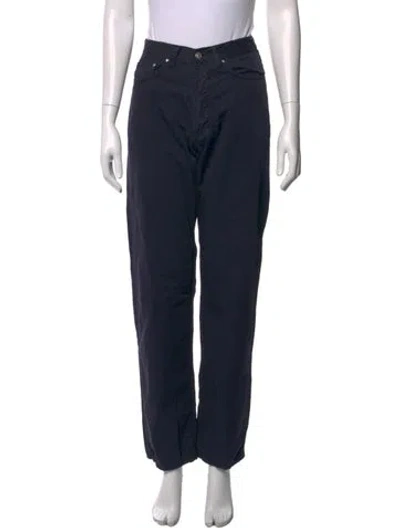 Pre-owned Versace Jeans Couture Straight Leg Pants In Blue