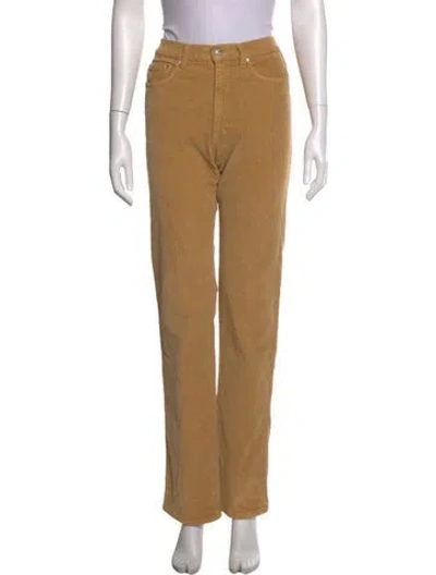 Pre-owned Versace Jeans Couture Straight Leg Pants In Neutral