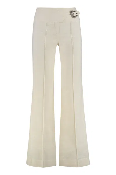 Versace Jeans Couture Straight-leg Trousers In Neutral