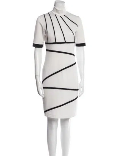 Pre-owned Versace Jeans Couture Striped Knee-length Dress In Multi