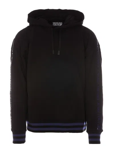 VERSACE JEANS COUTURE FRONT LOGO PATCH HOODIE