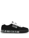 Versace Jeans Couture Black Logo Court 88 Sneakers In Black