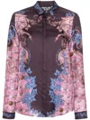 Versace Jeans Couture Placed Shirt In Purple