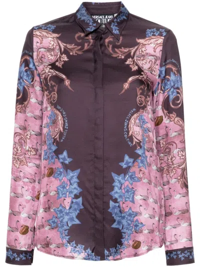 Versace Jeans Couture Placed Shirt In Pink
