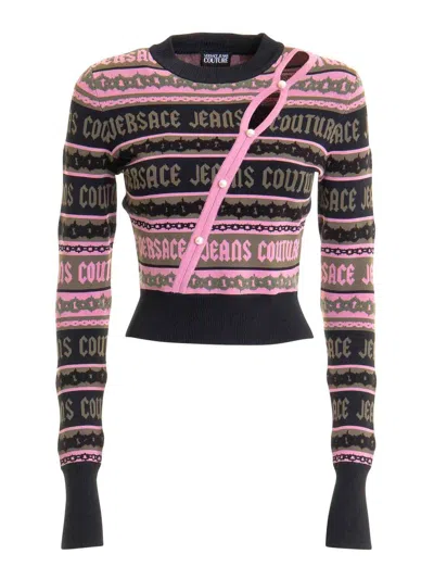 Versace Jeans Couture Sweater In Multi