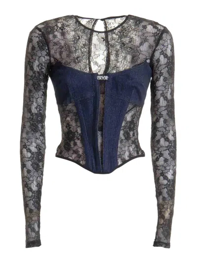 Versace Jeans Couture Sweater In Black