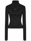 Versace Jeans Couture Lurex Jersey In Black