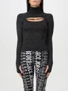 Versace Jeans Couture Sweater  Woman Color Black In Schwarz