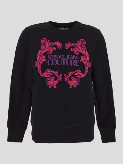 Versace Jeans Couture Sweaters In Black