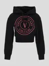 Versace Jeans Couture Logo Hoodie In Black