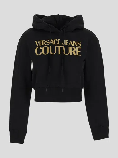 Versace Jeans Couture Sweaters In Blackgold