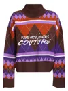 Versace Jeans Couture Pullover With Argyle Knit Construction In Multicolor