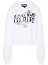 Versace Jeans Couture Watercolour Couture-logo Hoodie In White