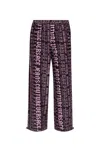 Versace Jeans Couture Logomania Sweatpants In Purple