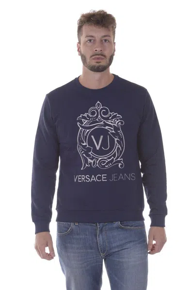Versace Jeans Couture Sweatshirt Hoodie In Blue