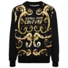 Versace Jeans Couture Couture Chain Cotton Sweatshirt In Multicolor