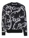Versace Jeans Couture Chromo Couture Cotton Sweatshirt In Negro