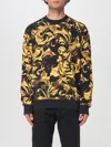 Versace Jeans Couture Baroque Print Crew Neck Long Sleeve Sweatshirt In Multi