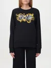 Versace Jeans Couture 范思哲牛仔裤时装运动衫带徽标 In 黑色