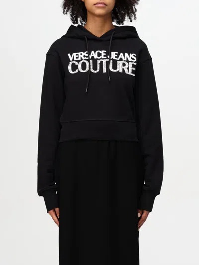 Versace Jeans Couture Sweatshirt  Woman Color Black In Schwarz