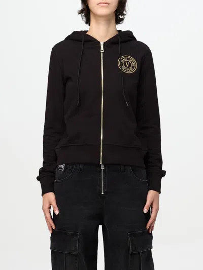 Versace Jeans Couture Sweatshirt  Woman Color Black In Schwarz