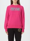 Versace Jeans Couture Logo Crew Neck Sweatshirt In Pink