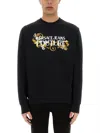 VERSACE JEANS COUTURE VERSACE JEANS COUTURE SWEATSHIRT WITH BAROQUE OUTLINE LOGO