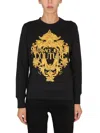 VERSACE JEANS COUTURE VERSACE JEANS COUTURE SWEATSHIRT WITH BAROQUE PRINT