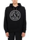 VERSACE JEANS COUTURE VERSACE JEANS COUTURE SWEATSHIRT WITH LAMINATED LOGO