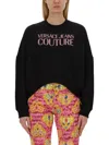 Versace Jeans Couture Cropped Fit Sweatshirt With Bold Logo Detail