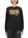 Versace Jeans Couture 范思哲牛仔裤时装运动衫带徽标 In Black