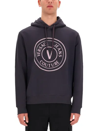 Versace The North Face Sweatshirt With Logo In Black