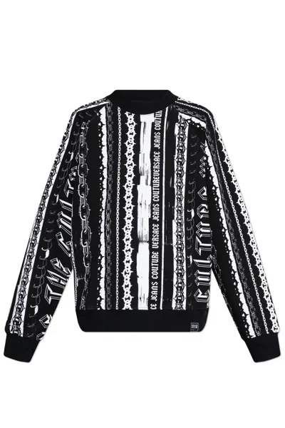 Versace Jeans Couture Sweatshirt With Logo In Black