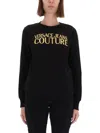 Versace Jeans Couture Sweatshirt With Logo In Black