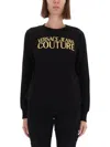 Versace Jeans Couture Sweatshirt With Logo In Black