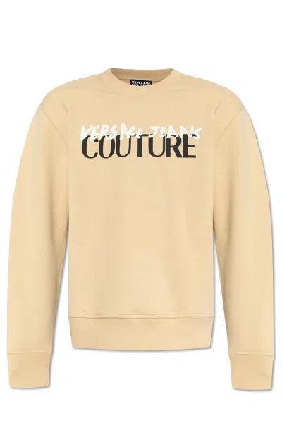 VERSACE JEANS COUTURE VERSACE JEANS COUTURE SWEATSHIRT WITH PRINTED LOGO
