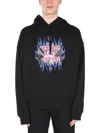 VERSACE JEANS COUTURE VERSACE JEANS COUTURE SWEATSHIRT WITH ROCK LOGO