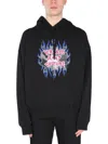 VERSACE JEANS COUTURE SWEATSHIRT WITH ROCK LOGO