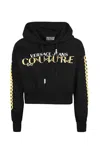 Versace Jeans Couture Logo Couture-print Hoodie In Black