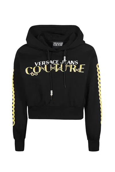 Versace Jeans Couture Sweatshirts In Black