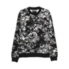 Versace Jeans Couture Baroque-print Sweatshirt In Black