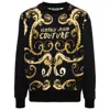 Versace Jeans Couture Couture Chain Cotton Sweatshirt In Multicolor