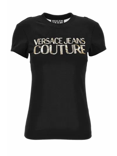 Versace Jeans Couture T-shirt In Black