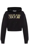 Versace Jeans Couture T-shirt With Printed Logo In Black