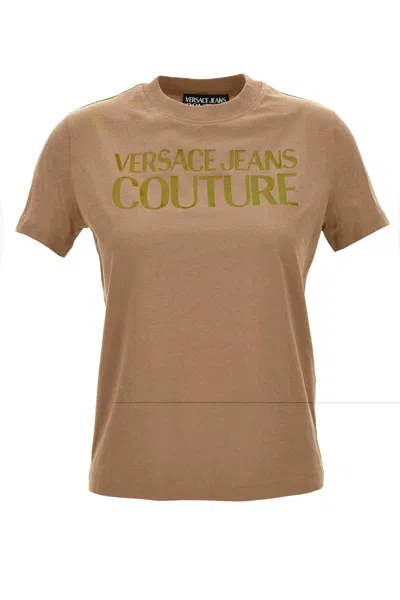 Versace Jeans Couture T-shirt In Brown