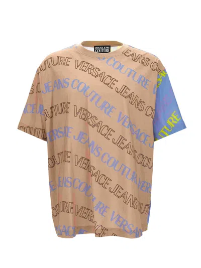 Versace Jeans Couture T-shirt In Brown