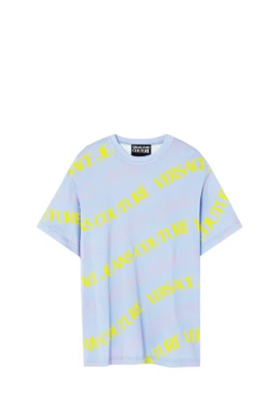 Versace Jeans Couture T-shirt In Clear Blue