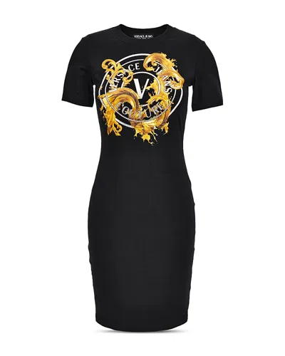 Versace Jeans Couture T-shirt Dress In Animal Print