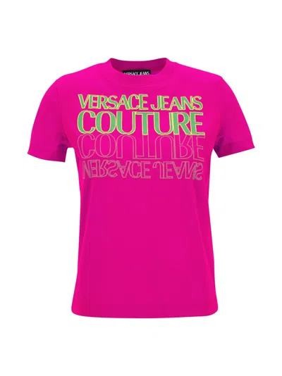 Versace Jeans Couture T-shirt In Fuchsia