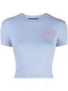 Versace Jeans Couture T-shirt Mit Logo In Viola